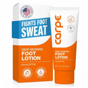 Carpe Sweat Absorbing Foot Lotion.  Helps prevent blisters. Great for hyperhidrosis